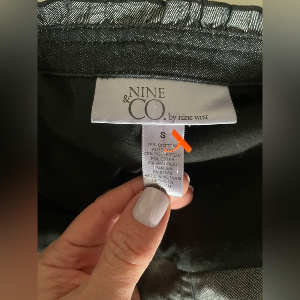 Nine & Co Black jean vest - Picture 3 of 5